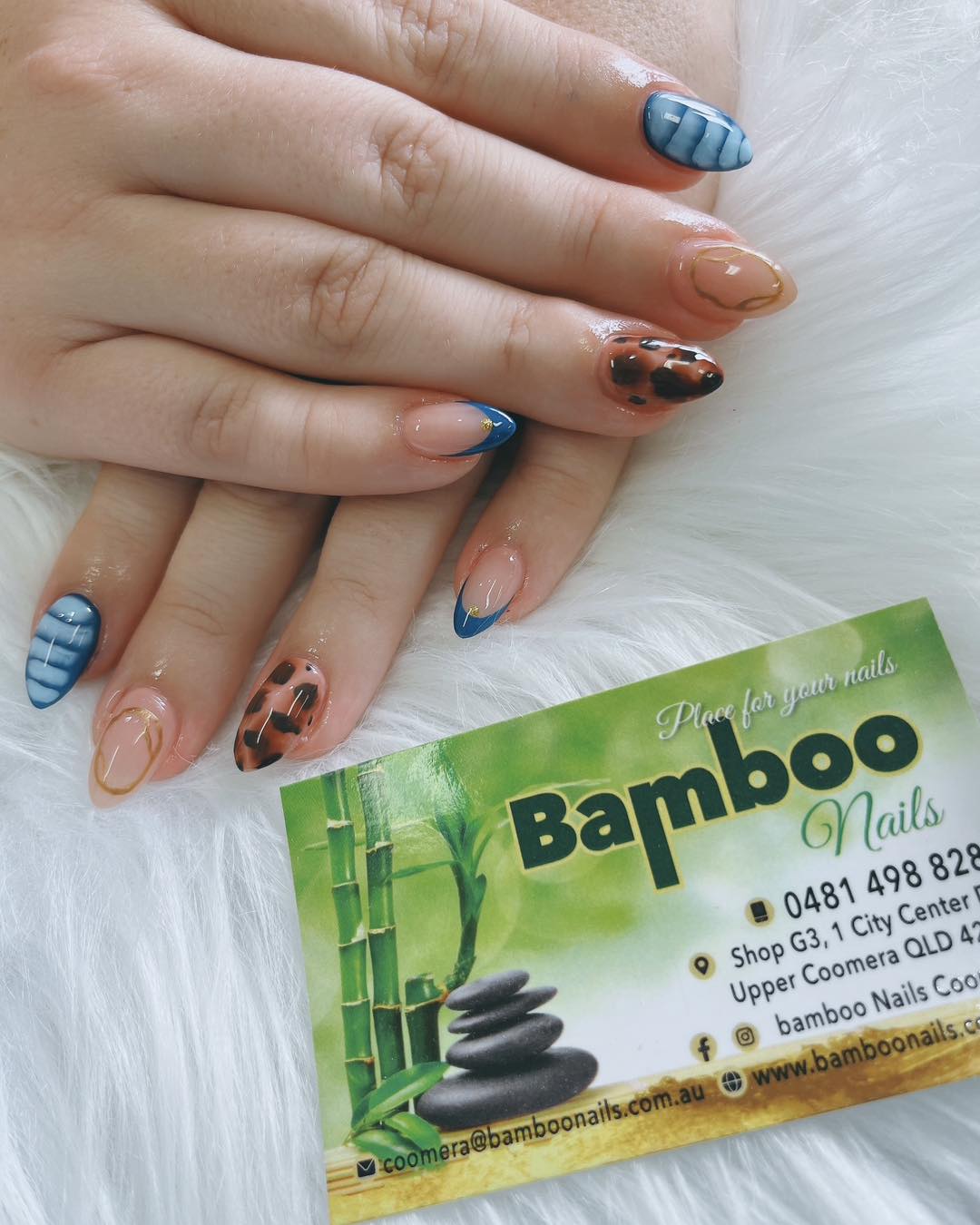 Beautiful pedicure with elegant design